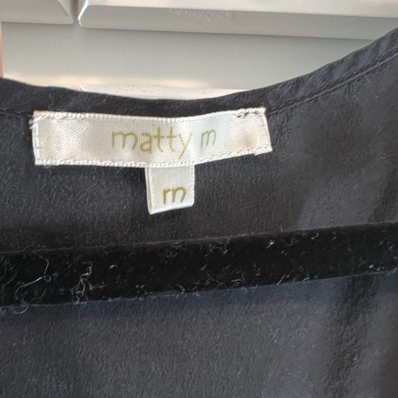 Matty M 100% Silk Lined Dress Studded Rivets Ruching. Size Medium. Black. - Picture 15 of 15